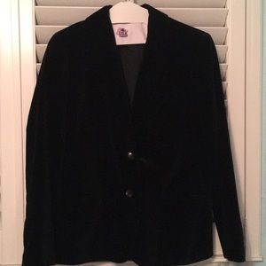 Velvet black vintage blazer